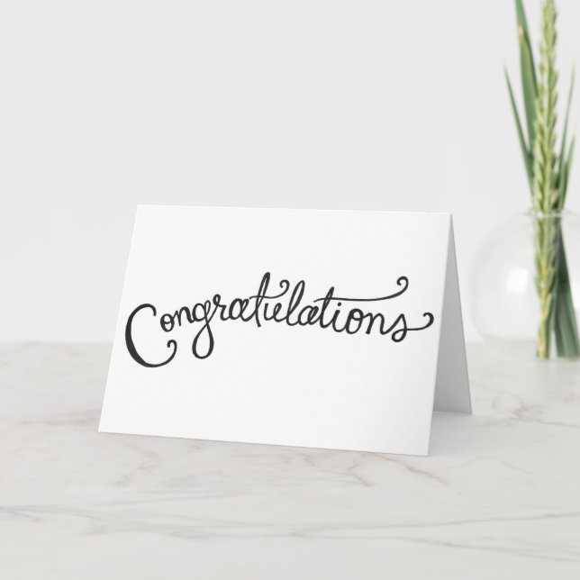 hand-drawn congratulations card (Front)