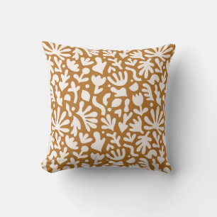 Hand drawn contemporary art collage with abstract cushion