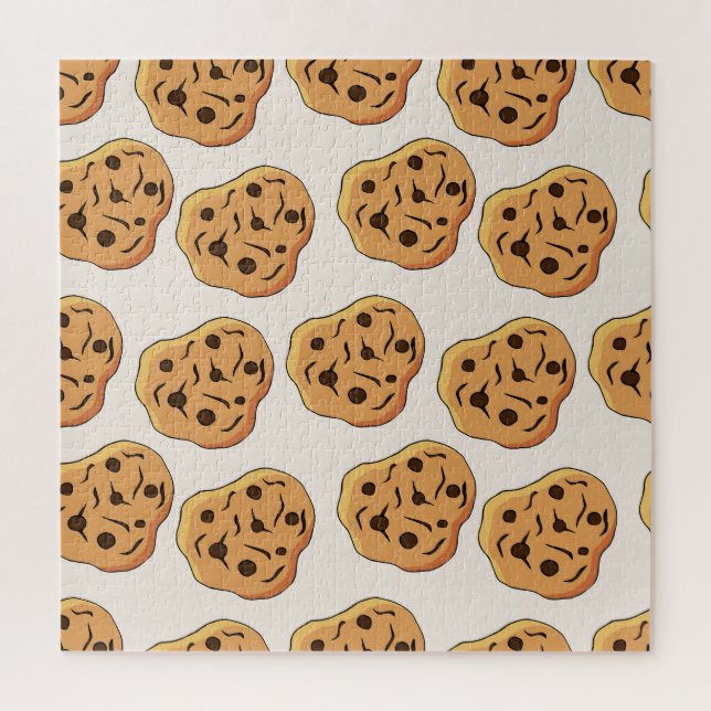 Hand Drawn Cookies Cartoon Pattern Jigsaw Puzzle (Vertical)