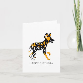 Hand drawn - Cool Cape hunting DOG - Nature Card