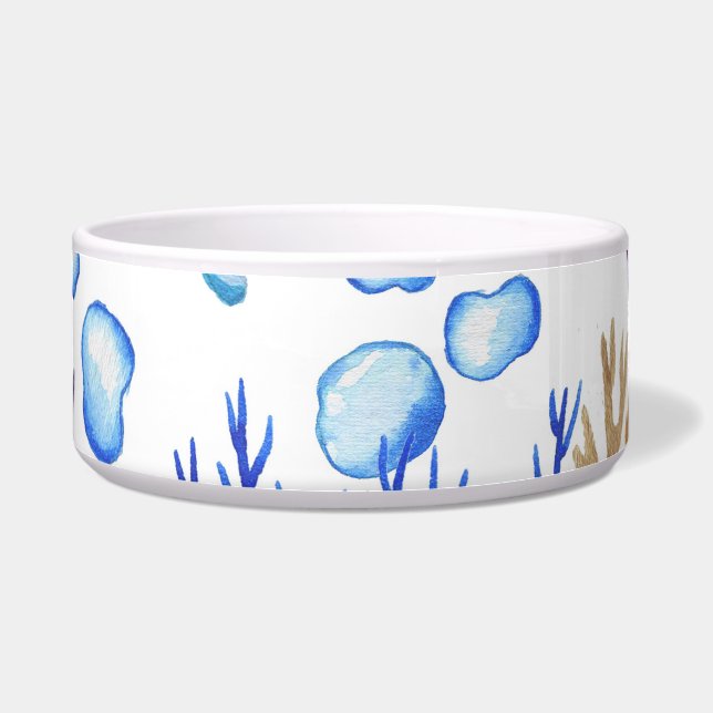 Hand-drawn corals: underwater sea pattern. (Front)