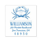 Hand-drawn Crab Nautical Typography Return Address