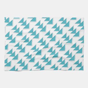 Hand Drawn Crossed Arrow Pattern Tea Towel