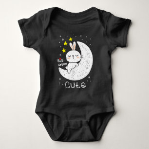 Hand drawn cute bunny Baby Bodysuit