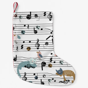 Hand drawn cute cartoon seamless pattern illustrat small christmas stocking