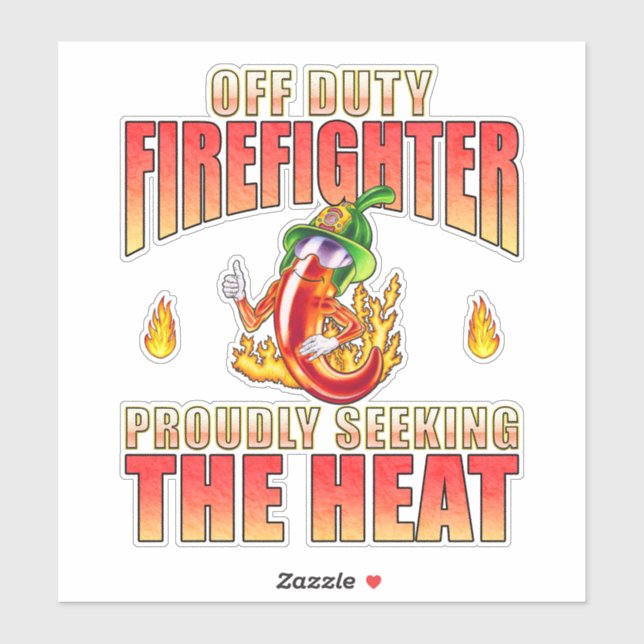 Hand Drawn Cute Fireman Chilli Character Seeks Hea (Sheet)