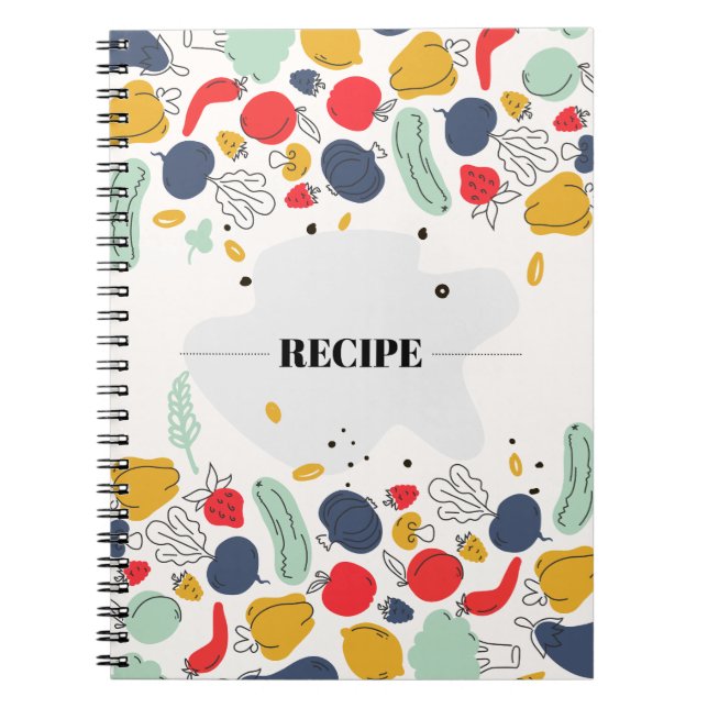 Hand-Drawn Cute Recipe Notebook (Front)