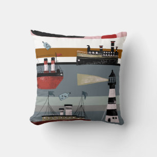 Hand drawn digital painting cute cartoon pencil gr cushion