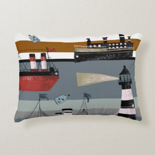 Hand drawn digital painting cute cartoon pencil gr decorative cushion