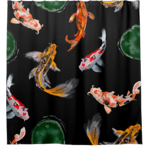 Hand drawn digital painting pencil on canvas cute shower curtain