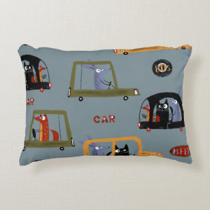 Hand drawn digital pencil pastel color seamless pa decorative cushion