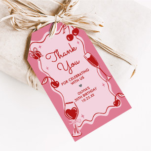 Hand Drawn Dirty Thirty Birthday Party Favor Tags