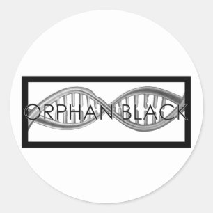 Hand Drawn DNA Classic Round Sticker