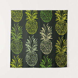 Hand drawn doodle floral pattern. Palm leavesart,  Tapestry