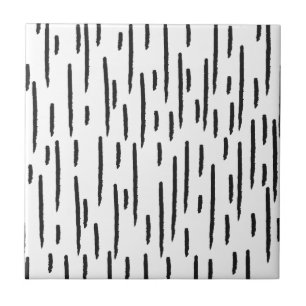 Hand Drawn Doodle Lines Ceramic Tile