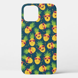 Hand drawn doodle seamless background with hand dr iPhone 12 case