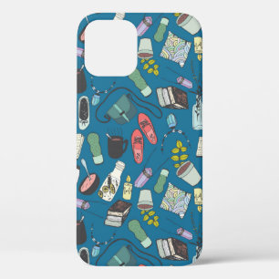 Hand drawn doodle sketch fashion illustration seam iPhone 12 case