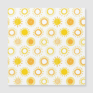 Hand Drawn Doodle Suns Pattern