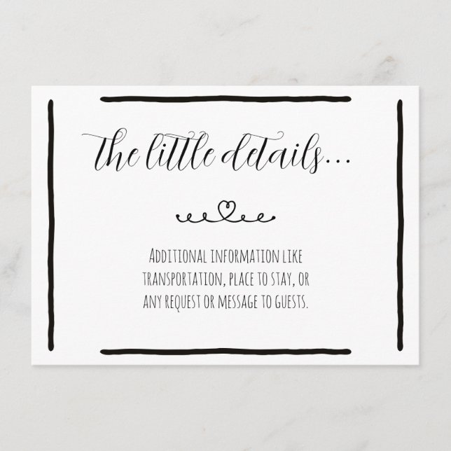 Hand Drawn Doodles Enclosure Card (Front)