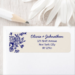 Hand Drawn Doodles Wedding Return Address Return Address Label