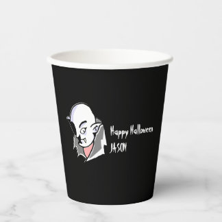 Hand drawn Dracula halloween Paper Cups