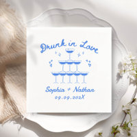 Hand Drawn Drunk In Love Personalised Wedding