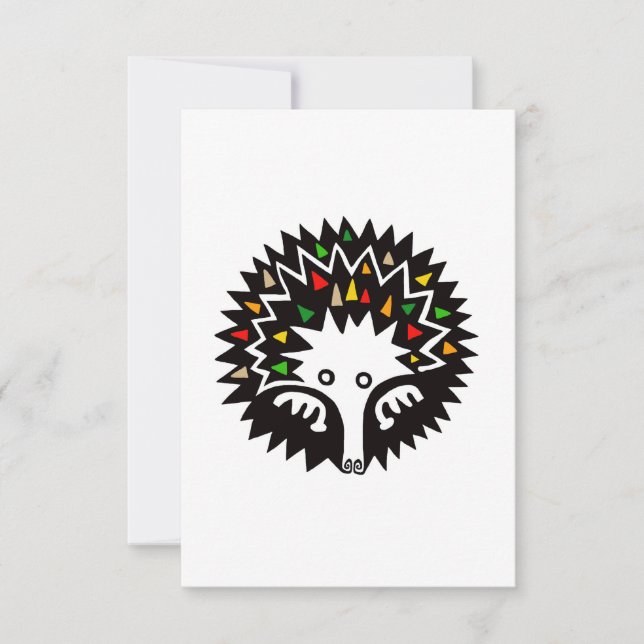 Hand drawn ECHIDNA - Wildlife - Conservation - Thank You Card (Front)