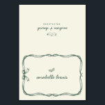 Hand Drawn Editable Guest Name Wedding Place Card<br><div class="desc">Add a charming touch to your reception with this whimsical wedding place card featuring elegant handwritten style typography and a whimsical, playful look. Perfect for wedding seating arrangements, guest name cards, reception tables, and dinner place settings, this editable place card helps guide guests while elevating your table styling. Ideal for...</div>