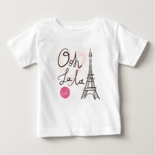 Hand Drawn Eiffel Tower Baby T-Shirt