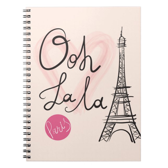 Hand Drawn Eiffel Tower Notebook (Front)