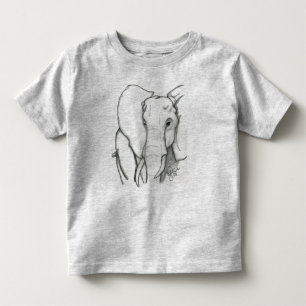 Hand drawn elephant toddler T-Shirt