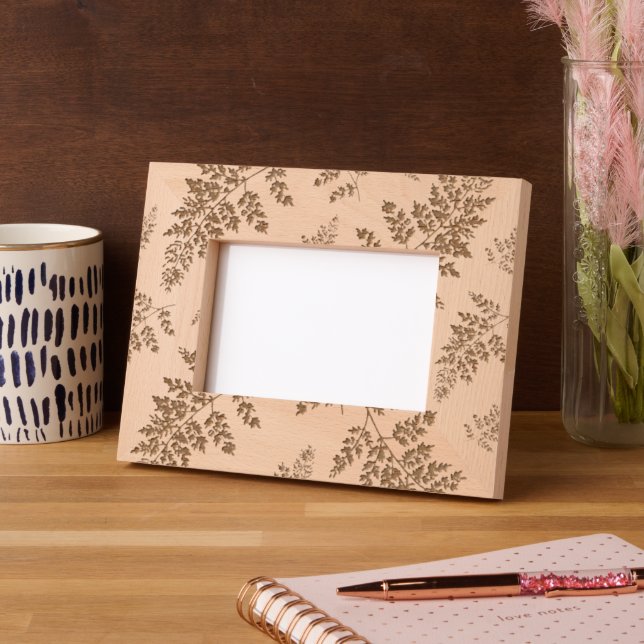 Hand Drawn Fern Pattern Etched Frames (Left)