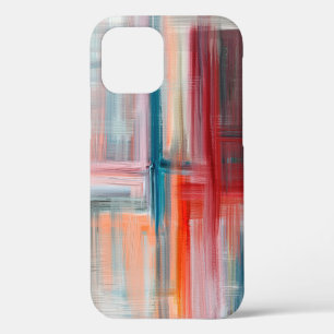 Hand drawn fine art painting. Oil on canvas, long  iPhone 12 Case