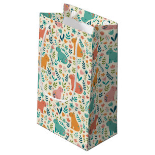 Hand Drawn Floral Capybara Gift Bag
