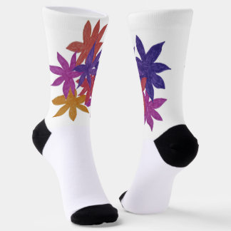 Hand-drawn Floral Design Socks