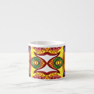 Hand Drawn: Floral Ornamental Elegance. Espresso Cup