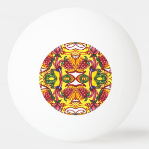 Hand Drawn: Floral Ornamental Elegance. Ping Pong Ball