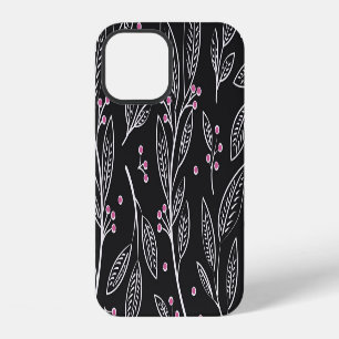 Hand Drawn Floral: Seamless Design iPhone 12 Case