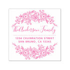 Hand-drawn Floral Wreath Script Return Address