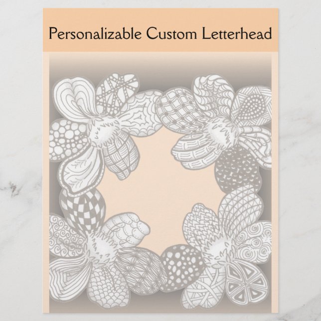 Hand Drawn Flower Lei Choose Any Colour (Front)