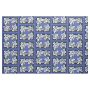Hand Drawn Flower Lei Choose Any Colour Fabric