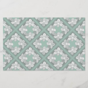 Hand Drawn Flower Lei Choose Any Colour Stationery