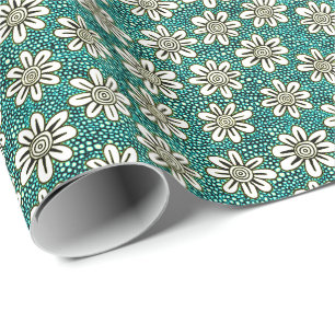 Hand Drawn Flower Pattern 140617 - Colours 01 Wrapping Paper