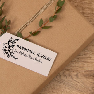 Hand Drawn Flowers & Greenery Handmade Rubber Stamp