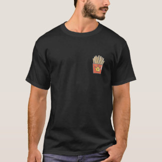 Hand Drawn French Fries Potatoes Fast Food T-Shirt