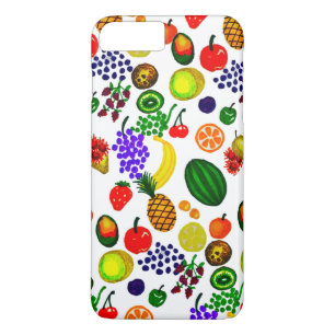 Hand Drawn Fruit Medley Pattern iPhone 8 Plus/7 Plus Case
