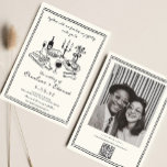 Hand Drawn Funky Drawing Handwritting Wedding  Invitation<br><div class="desc">Hand Drawn Funky Drawing Handwritting Wedding</div>