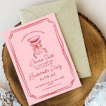 Hand Drawn Funky Handwritting Bridal Brunch Invitation<br><div class="desc">Retro Retro Handrawing Handwriting Engagement invitation</div>