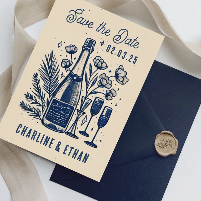 Hand Drawn Funky Handwritting Save the date (Creator Uploaded)