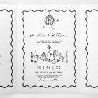 Hand Drawn Funky Photo QR Code RSVP wedding 